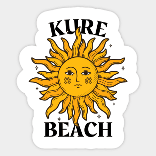 Kure Beach, North Carolina Vintage Sunshine Sticker